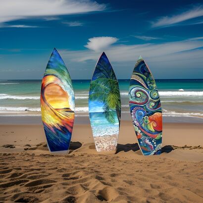 Surfboards  - a Paint Artowrk by PAT DA COSTA