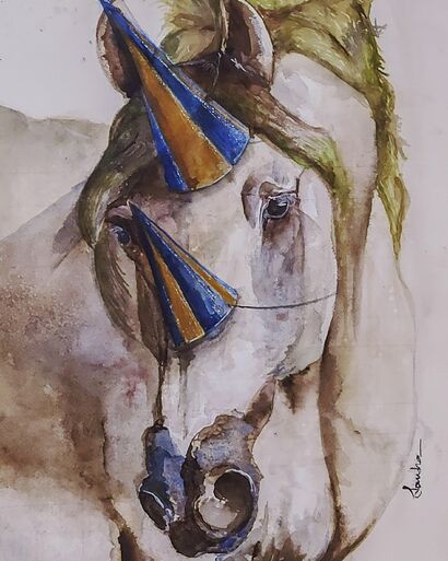 Fair horse - A Paint Artwork by Sandra Reyes