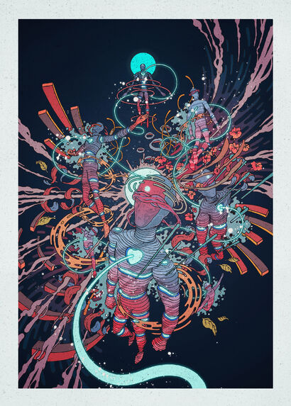 The Entanglement of Love - A Digital Art Artwork by Shaun Beyond