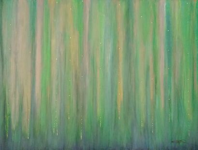 Serenade of Cascading Colours - a Paint Artowrk by Christine Allan