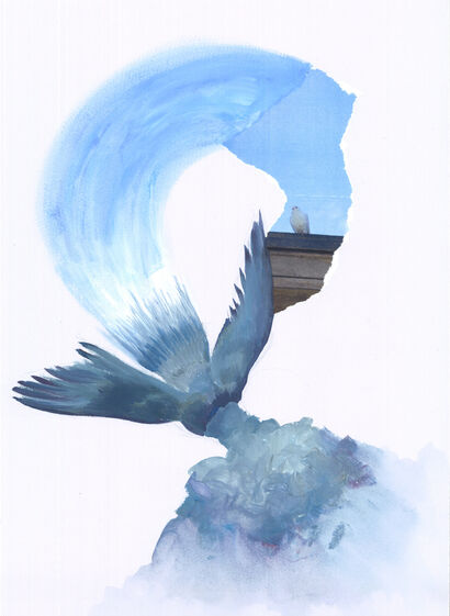 Urban Bird - a Paint Artowrk by Soraya Poulin