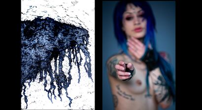 La danza delle ombre di seta nera- dittico 12 - a Photographic Art Artowrk by  G.Joia & OpticalEmotions