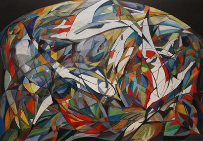 Birds - a Paint Artowrk by Veronika Slabunova