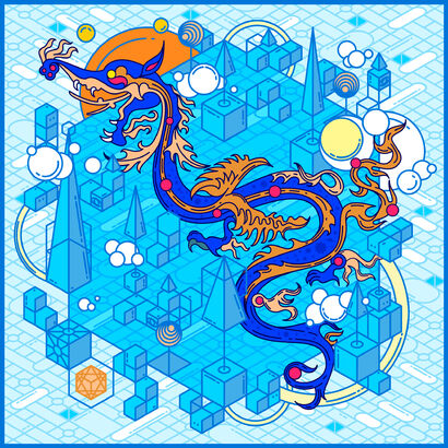 DRAGON - a Digital Art Artowrk by Arash Archer