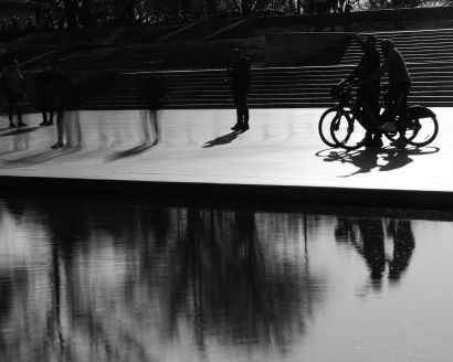 Reflections at Lincoln Memorial - a Photographic Art Artwork by H-Ray Heine