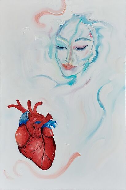 My heart to you  - A Paint Artwork by Lara Borovska 