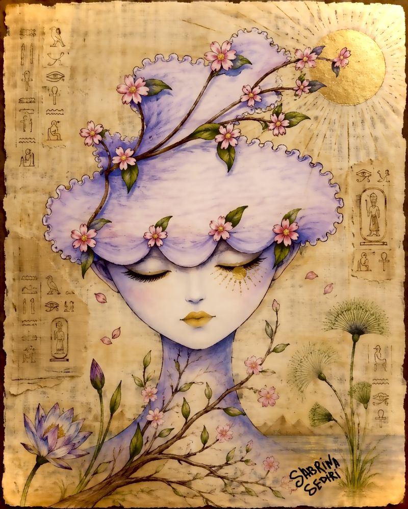 Blooming inside  - a Digital Art by مريم صبرينة سديري