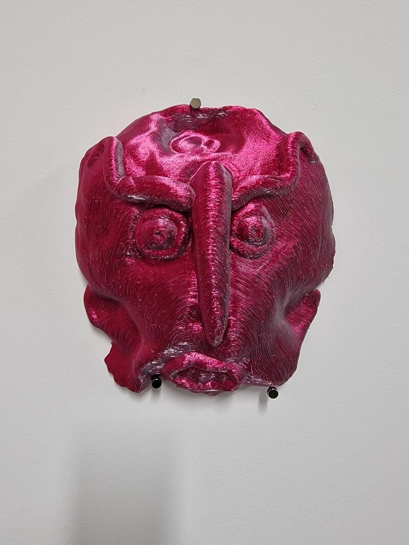Pink Mask  - a Sculpture & Installation by rabbitmasterpiece 