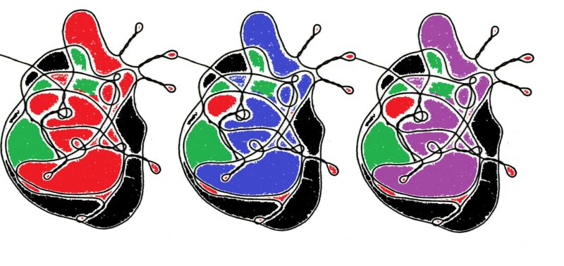Hearts are Connected so feel Connected - a Digital Graphics and Cartoon by Pala Vishnu
