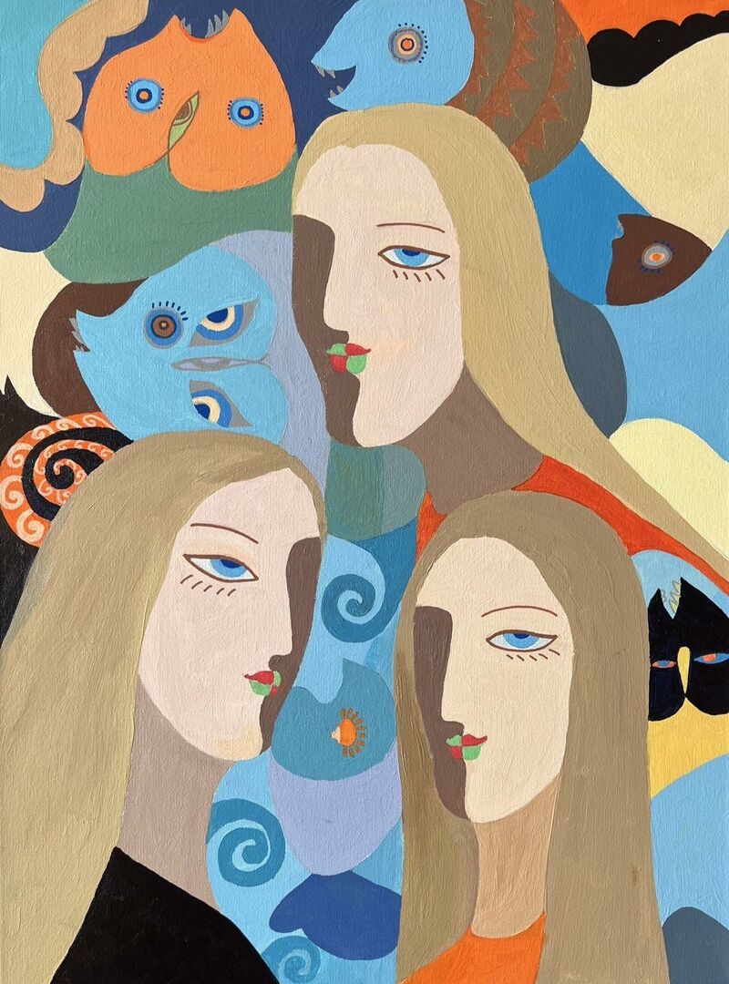 Parallel Worlds Series 1 - a Paintings by Yanhua Feng