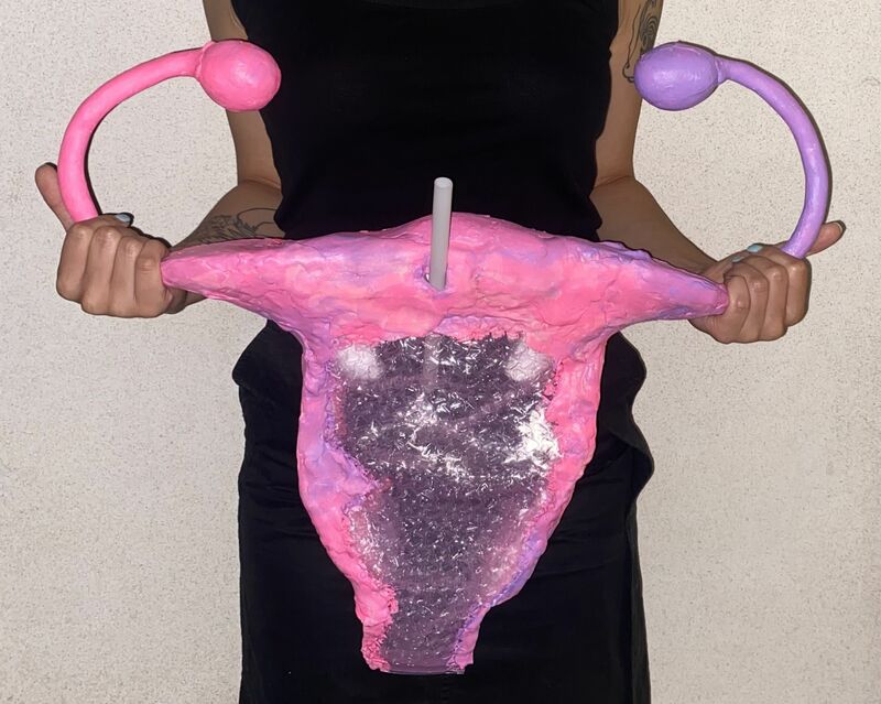 Inflatable Uterus - a Sculpture & Installation by Smug