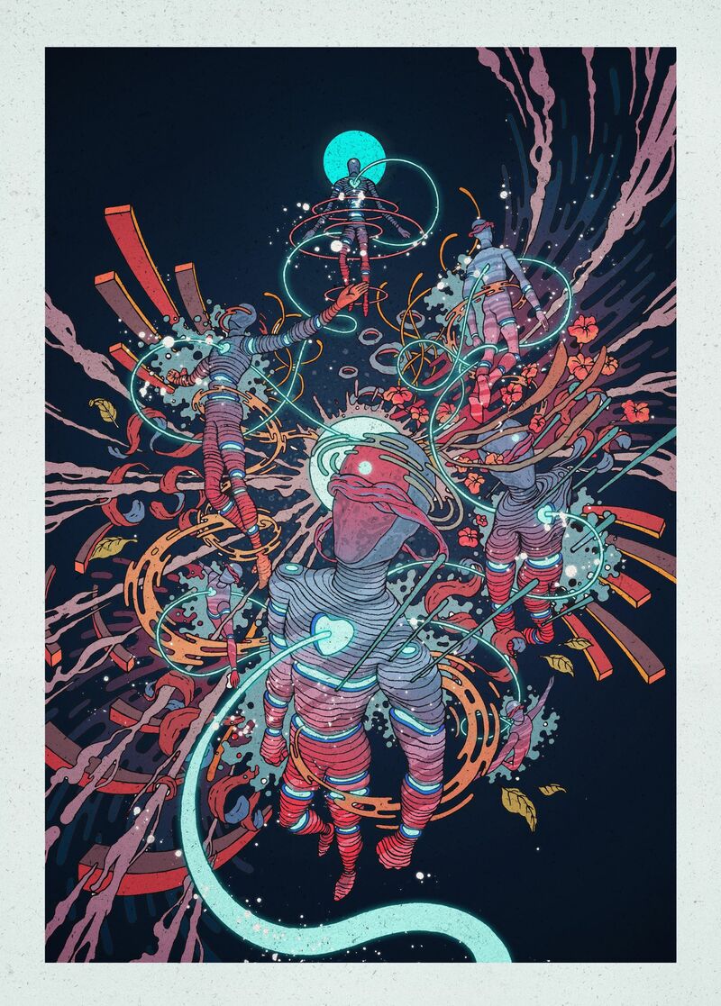 The Entanglement of Love - a Digital Art by Shaun Beyond