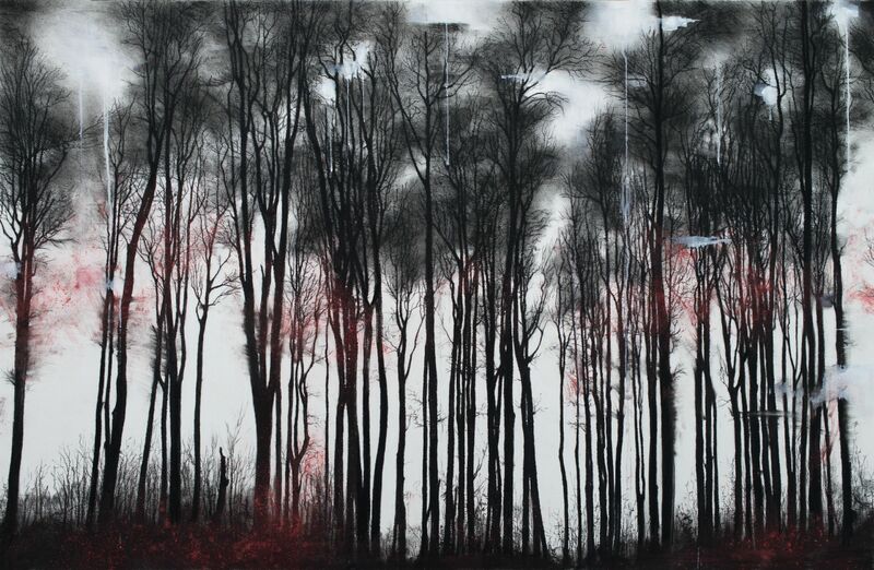Woods on fire - a Paint by Jiří Strachota