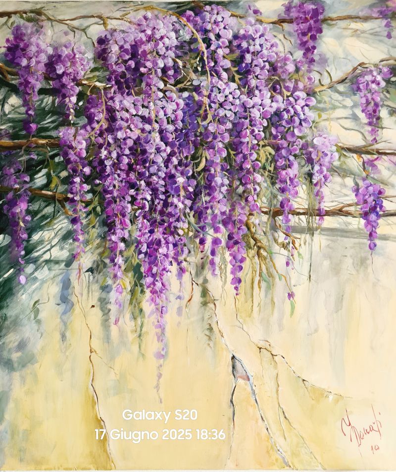 Il momento dei glicini - a Paintings by GIANFRANCO DONATI