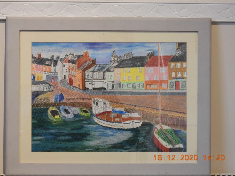 Fishing Town - a Paint by Eric Cannell