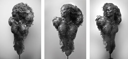 Black Aphrodite - A Sculpture & Installation Artwork by Raf Tarnawski