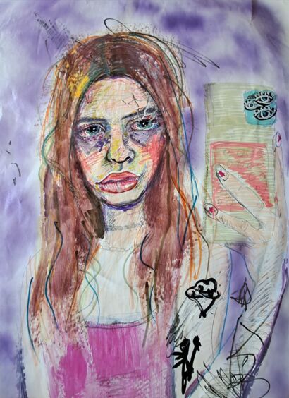 luv part 2 - a Paint Artowrk by Aldo  Rivera 