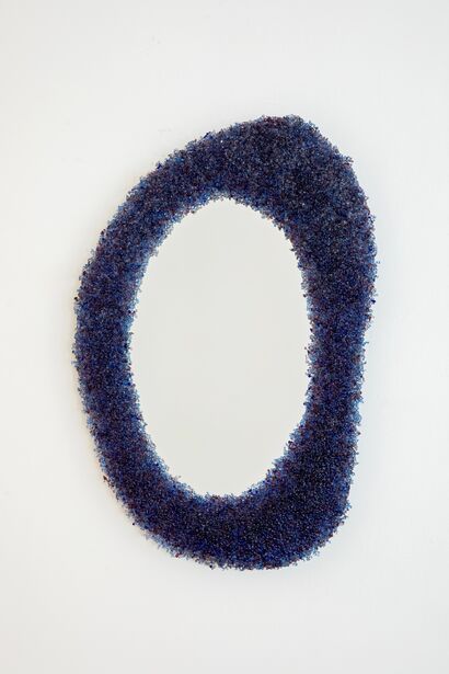 Crumble de verre blue mirror - a Art Design Artowrk by Riccardo Cenedella