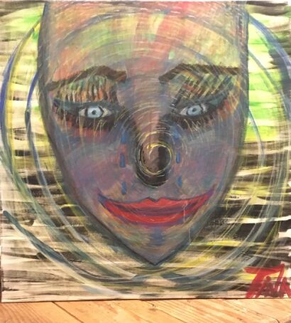 My Unconscious ego faces - a Paint Artowrk by Touch me softly 