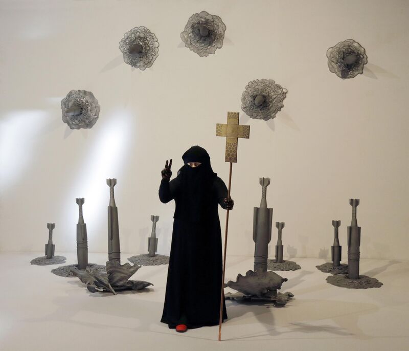 Multicults or Pope Francis comes in peace - a Sculpture & Installation by Metod Frlic