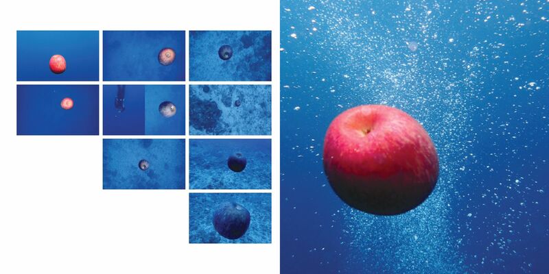 An Apple in 30 Meters Underwater - a Video Art by Rong Bao
