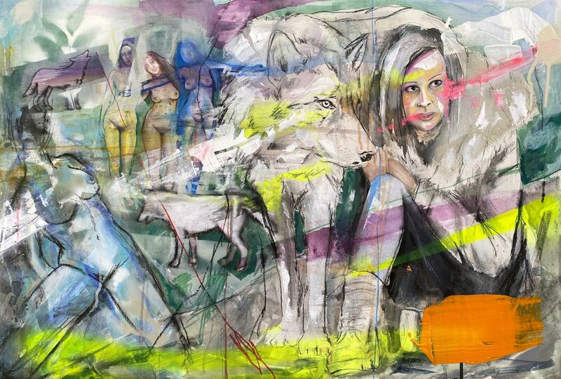 Proteggimi - a Paintings by Ersilia Sarrecchia