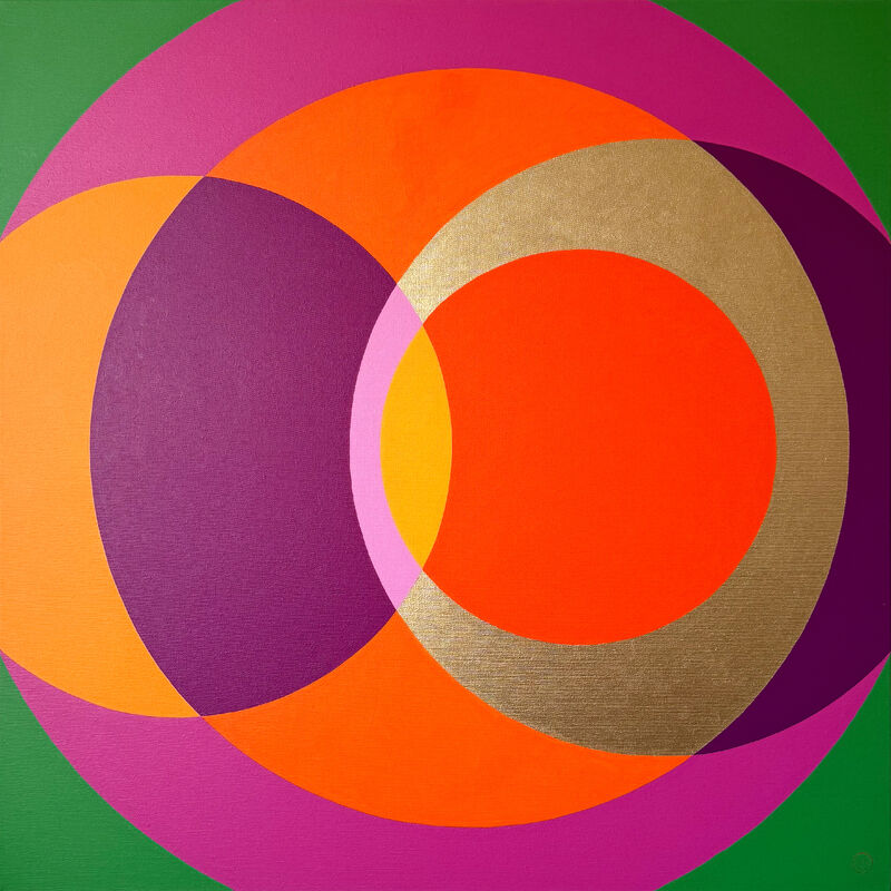 In the garden | Rotations in blooming colors - a Paintings by Laura Rota