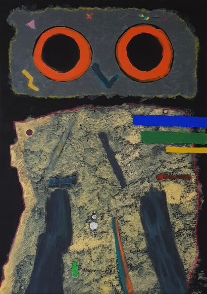 techno owl - A Paint Artwork by LS