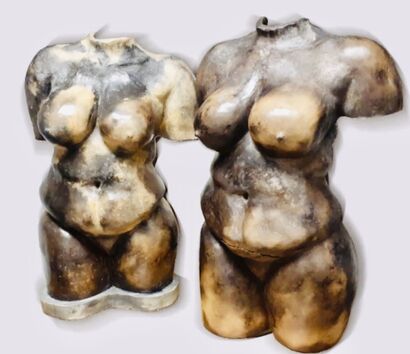 Weight 1/2 - a Sculpture & Installation Artowrk by Lindiwe MBAMBALALA