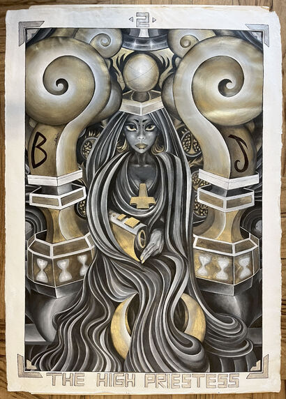 The High Priestess - a Paintings Artwork by Reshi Fieschi