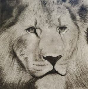 Lion - a Paint Artowrk by Lisa Podlubny-Nadon