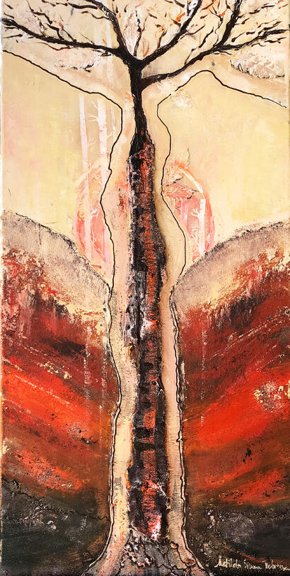 the angel of the earth - a Paint Artowrk by Matilda Simona TEODORESCU