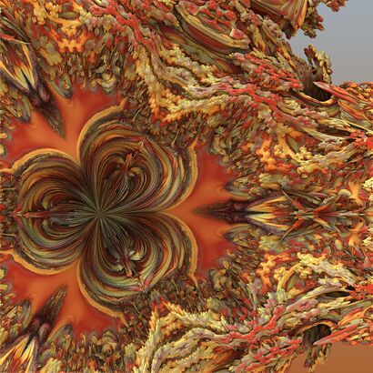 Fractal Flower Eye - A Digital Art Artwork by Yiqi Zhao