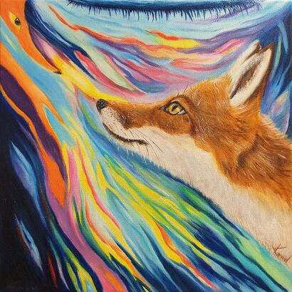 The Fox  - a Paint Artowrk by NIJEM Karmel