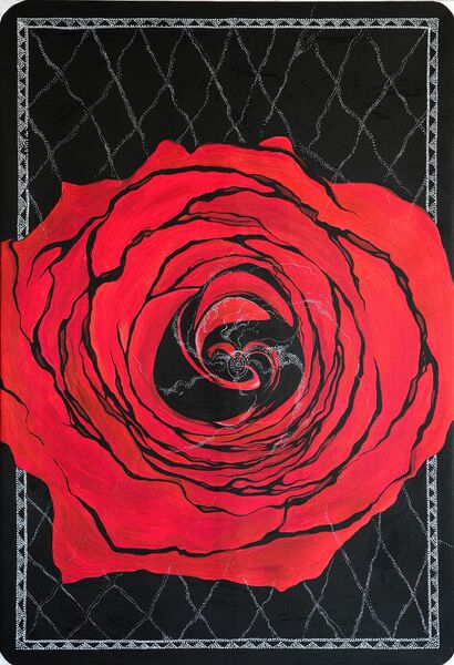 ...wheel of Fortune, dreaming Rose..... - a Paint Artowrk by Zita Vilutyte