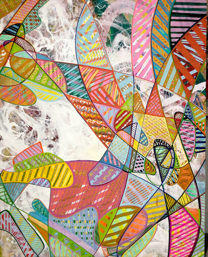Compass Points/ Forming Patterns 1A - a Paint Artowrk by Pablo Power