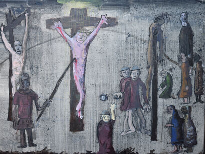 Three Crosses - A Paint Artwork by Jamie Scott