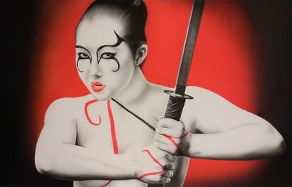 Kabuki warrior - A Paint Artwork by Marco Cervone Artista