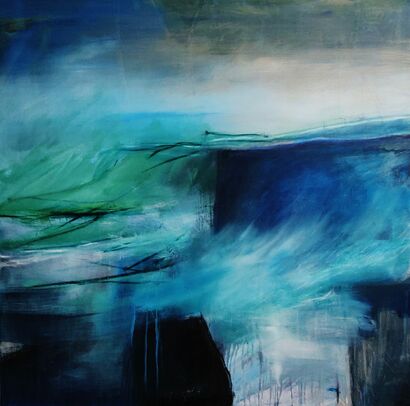 stormy water - a Paint Artowrk by Dieter Langer