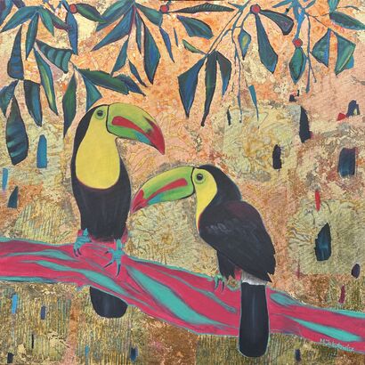 Whisper of the Jungle  - a Paint Artowrk by Monika Jakutowicz
