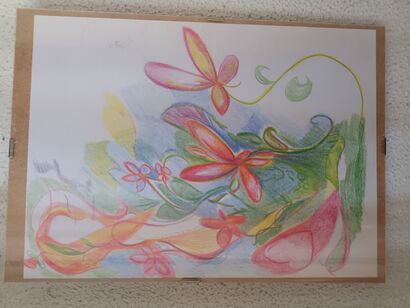 Psychedelic flowers  - a Paint Artowrk by Babsi