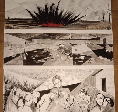 EDD : Esplosione Distruzione Disperazion - A Paint Artwork by paola crimi