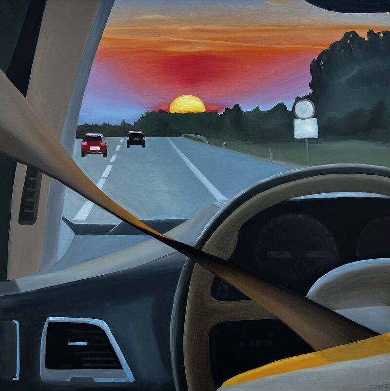 Driving further - a Paint by Diana Dzene