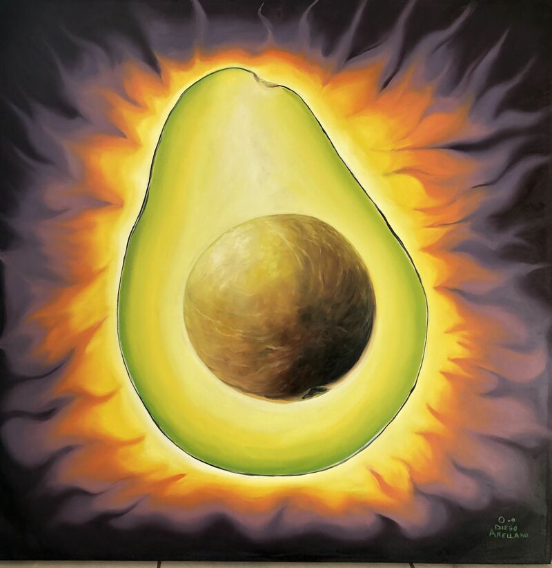psychedelic avocado - a Paint by Diego Arellano Artist