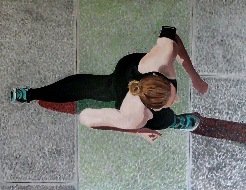 Parisian 2 - a Paintings by Belaubre Yves