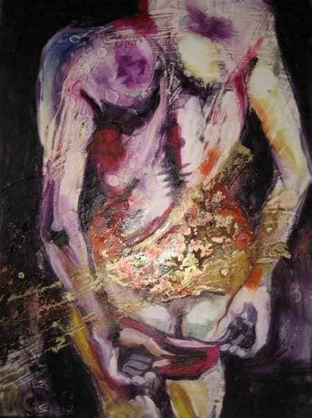 gold torso - a Paint by Raluca Cirti
