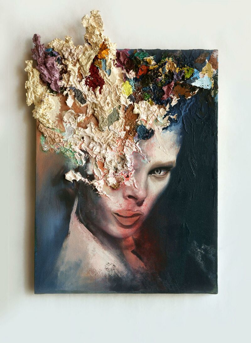 Transfeccion - a Paintings by Jesus Leguizamo