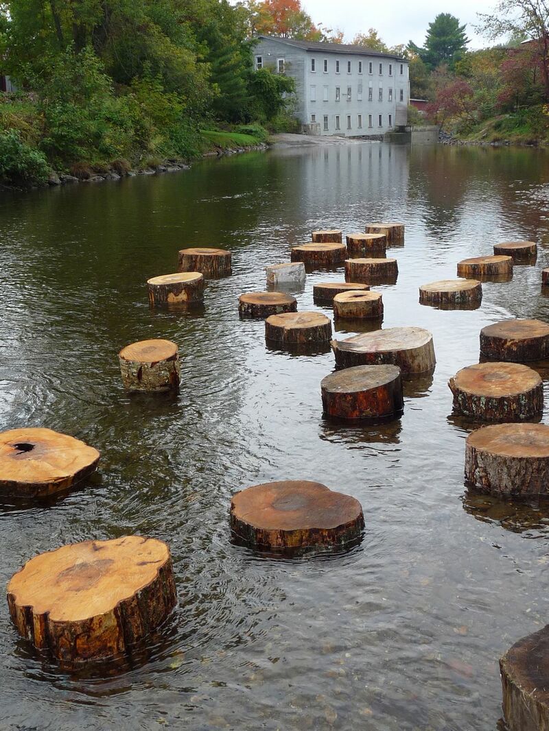 Water path - a Land Art by Ivan Juarez