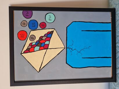 You have 3047 unread emails  - a Paint Artowrk by Olga Kravets 