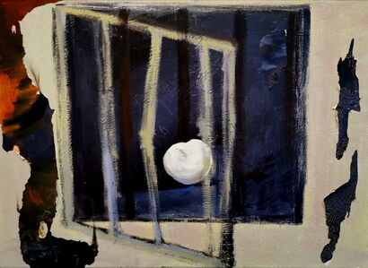 white apple - A Paint Artwork by nan li